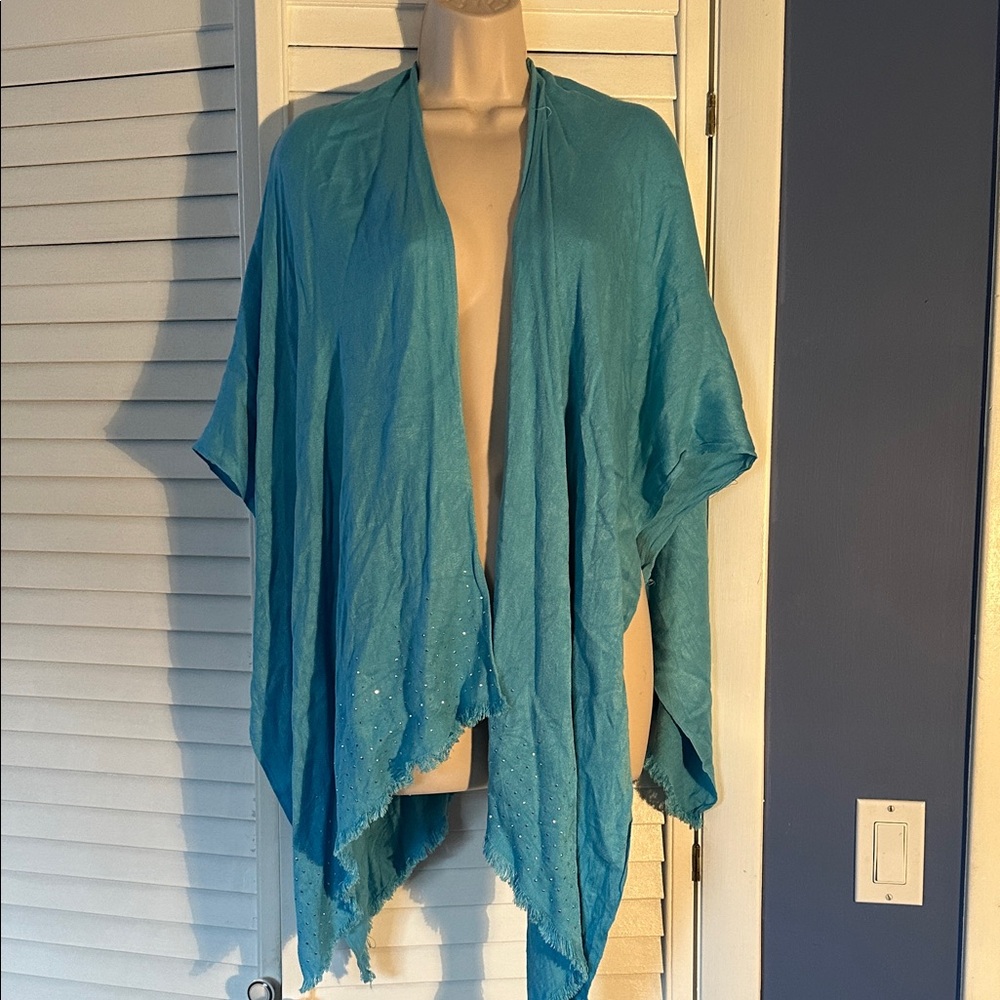 Blue Open Front Kimono